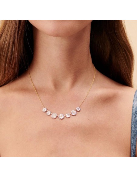 Collar Agatha París corto BLOSSOM acabado oro/plata