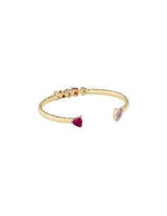 PULSERA RÍGIDA VAGUE - MULTICOLOR acabado ORO 2