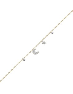 Pulsera de cadena SARA - PLATA acabado ORO