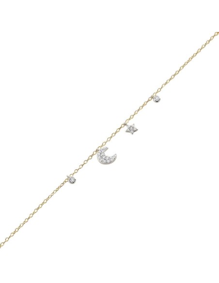 Pulsera de cadena SARA - PLATA acabado ORO