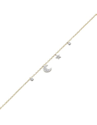 Pulsera de cadena SARA - PLATA acabado ORO