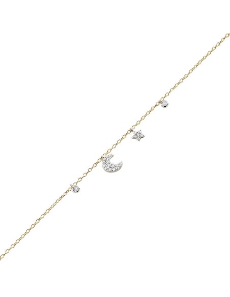 Pulsera de cadena SARA - PLATA acabado ORO