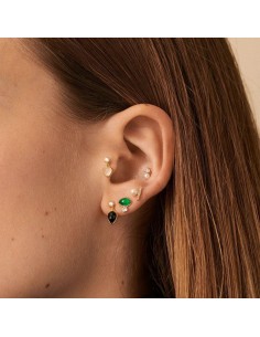 PIERCING MINI MIX & MATCH de plata - PERLA acabado ORO 2