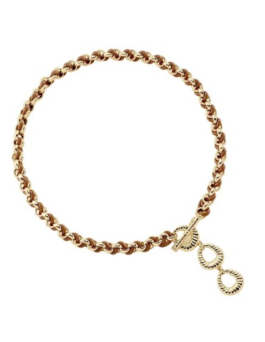 COLLAR MIDI TWIGGY - acabado ORO / CAMELLO