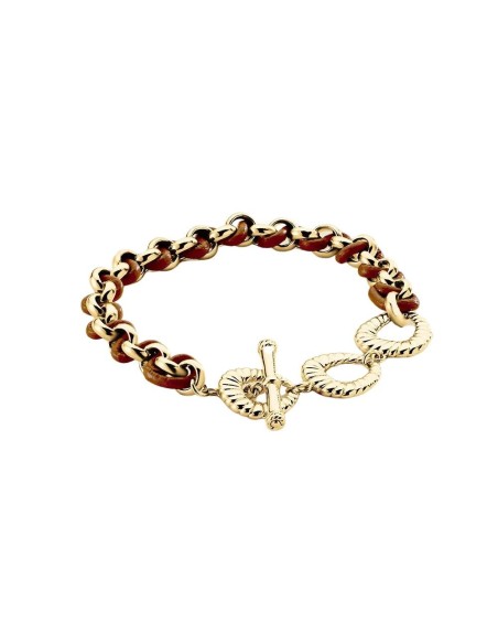 PULSERA DE CADENA TWIGGY - acabado ORO / CAMELLO