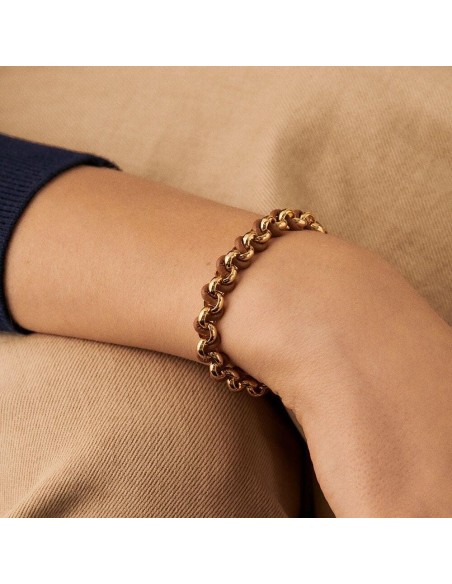 PULSERA DE CADENA TWIGGY - acabado ORO / CAMELLO
