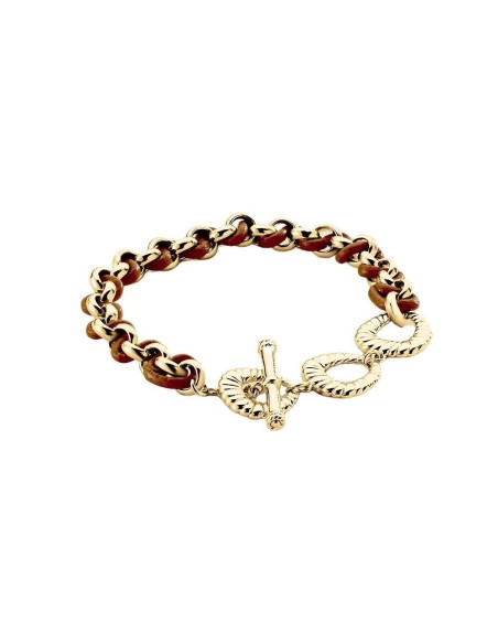 PULSERA DE CADENA TWIGGY - acabado ORO / CAMELLO