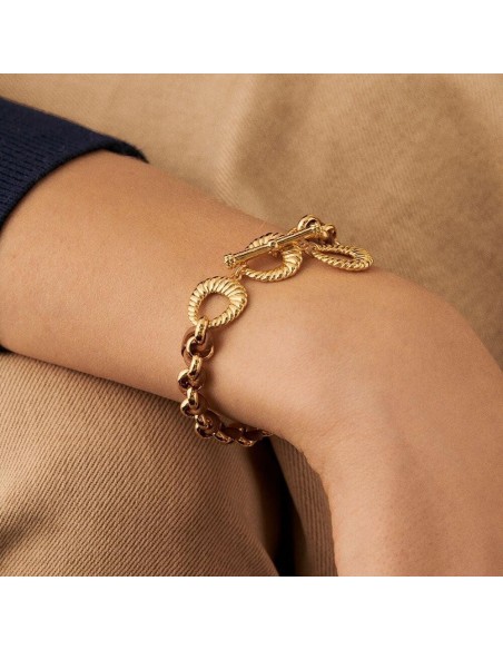 PULSERA DE CADENA TWIGGY - acabado ORO / CAMELLO