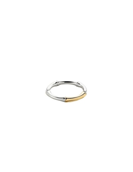 ANILLO FINO BAMBOO - acabado PLATA / ORO