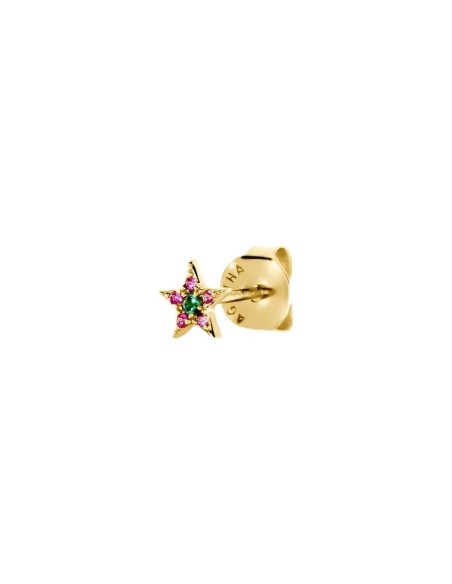 Piercing mini ASTRA - Violeta / Oro