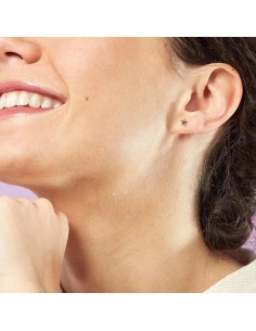 Piercing mini ASTRA - Violeta / Oro 2