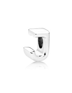 Charm plata letra J 2