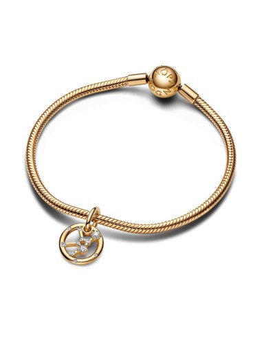 Charm Colgante con un recubrimiento en oro de 14k Zodiaco Virgo Pandora