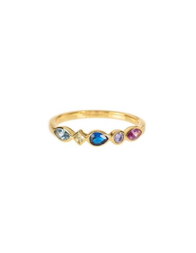 RIN1SIMETRIA - Anillo circonitas formas 