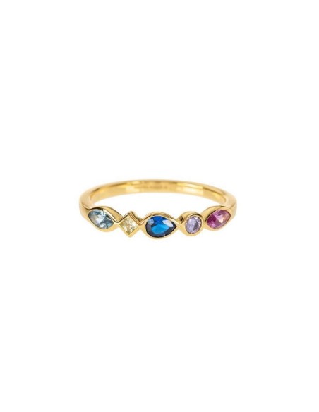RIN1SIMETRIA - Anillo circonitas formas 
