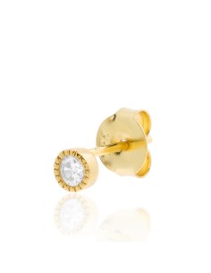 Pendiente suelto de plata de ley dorada mini GRAINETI