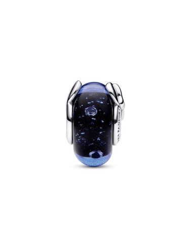 Charm en plata de ley Cristal de Murano Azul Mickey Mouse & Minnie Mouse de Disney​