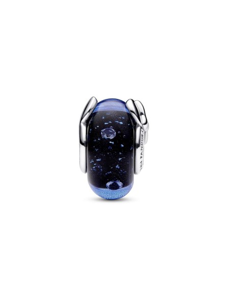 Charm en plata de ley Cristal de Murano Azul Mickey Mouse & Minnie Mouse de Disney​
