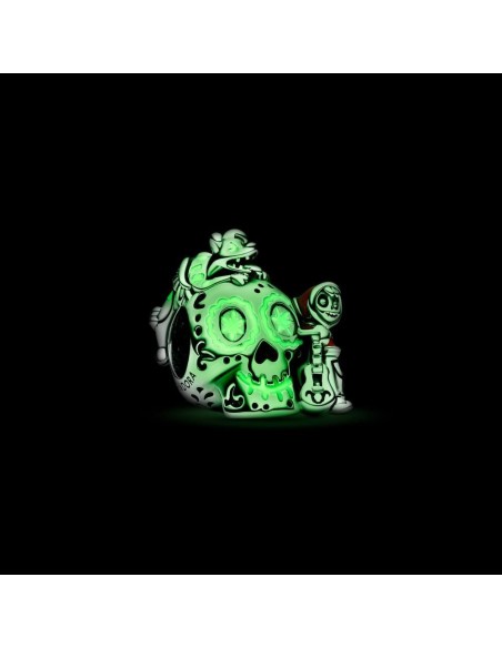 Charm Calavera de Miguel y Dante de Coco de Disney Pixar que Brilla en la Oscuridad 
