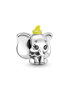 DISNEY DUMBO STERLING SILVER CHARM WITH BLACK AND YELLOW ENAMEL