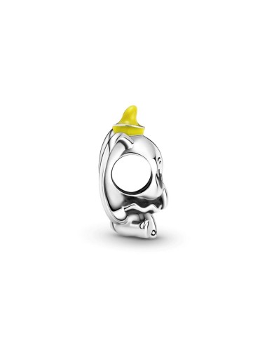 DISNEY DUMBO STERLING SILVER CHARM WITH BLACK AND YELLOW ENAMEL