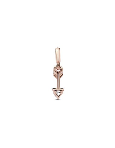 Mini Colgante Pandora ME con un recubrimiento en oro rosa de 14k Flecha de Amor