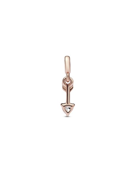Mini Colgante Pandora ME con un recubrimiento en oro rosa de 14k Flecha de Amor