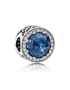 Charm Corazones brillantes azul Luz de luna 2