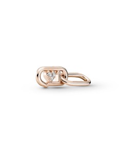 Link Doble con un recubrimiento en oro rosa de 14k Love It Pandora ME