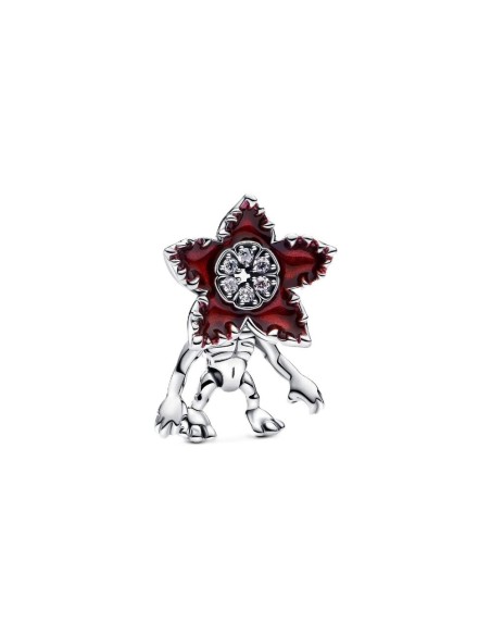 Charm Stranger Things Demogorgon móvil en plata de ley – Pandora X Netflix