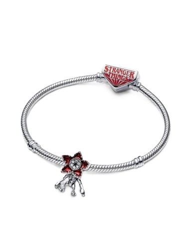 Charm Stranger Things Demogorgon móvil en plata de ley – Pandora X Netflix