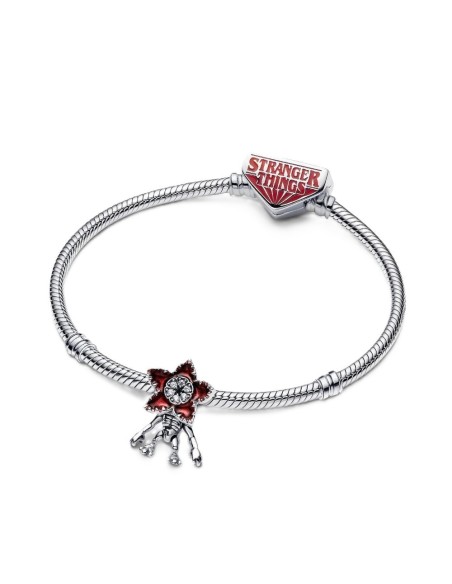 Charm Stranger Things Demogorgon móvil en plata de ley – Pandora X Netflix