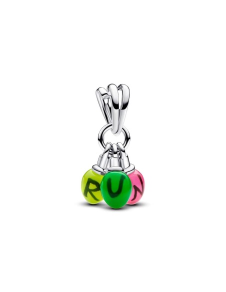 Charm Colgante en plata de ley Corre que brilla en la oscuridad de Stranger Things | Pandora Oficial