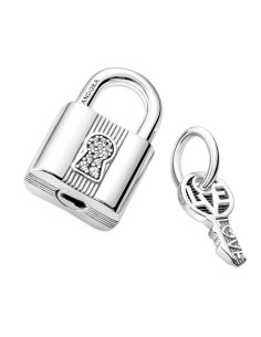 Charm Colgante en plata de ley Candado y Llave