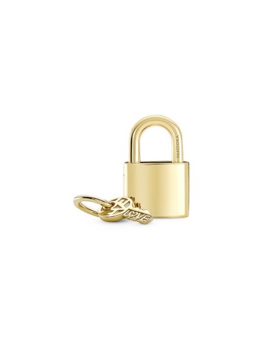 Charm Colgante con un recubrimiento en oro de 14k Candado & Llave