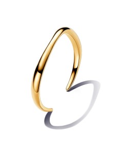 Pulsera Rígida Abierta con un recubrimiento en oro de 14k Forma Orgánica​