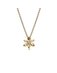 HERBARIUM CLUSTER 14K GOLD-PLATED COLLIER WITH CLEAR CUBIC ZIRCONIA 2
