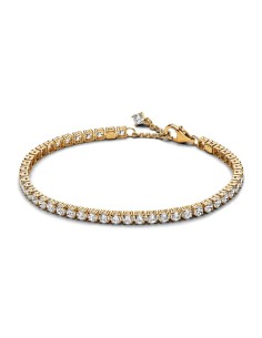 Pulsera Tenis con un recubrimiento en oro de 14k Brillante​