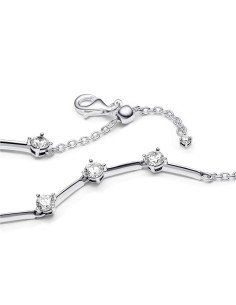 Pulsera en plata de ley Barras Brillantes​ 2