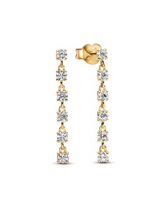 Pendientes Colgantes con un recubrimiento en oro de 14k Gemas Brillantes​