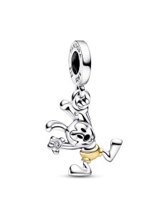 Charm Colgante en plata de ley y en oro de segunda ley de 14k 100 Aniversario Oswald de Disney