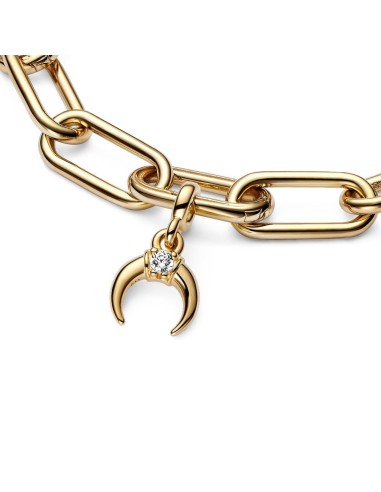 Mini Colgante Pandora ME  con un recubrimiento en oro de 14k Luna Creciente Pandora