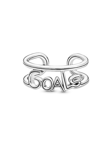 Anillo en plata de ley Goals Abierto Pandora ME