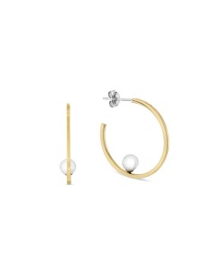 ​Pendientes de Aro Tommy Hilfiger 2780964 con Perlas de Vidrio Chapados en Oro | Elegancia y Estilo - SM Joyeros