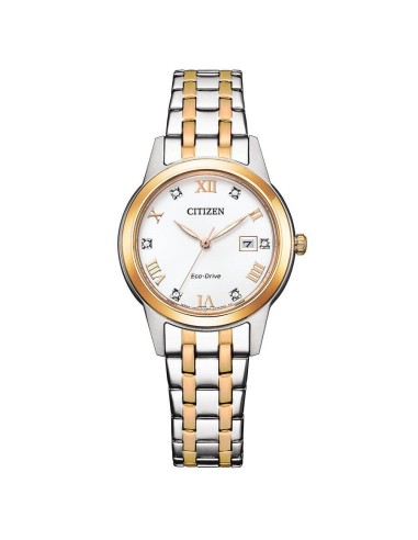 Reloj Citizen FE1246-85A para Mujer - Diseño Bicolor y Energía Solar Eco-Drive | 