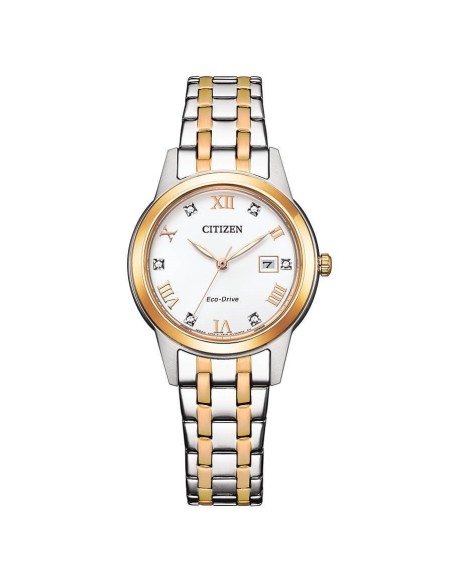 Reloj Citizen FE1246-85A para Mujer - Diseño Bicolor y Energía Solar Eco-Drive | 