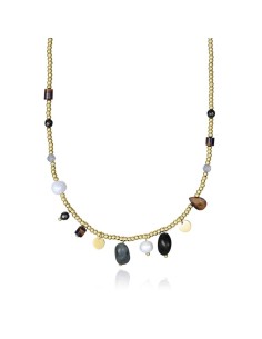 Viceroy 14200C01012 – Collar Chic dorado con piedras de colores 42 cm