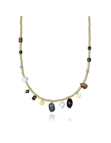 Viceroy 14200C01012 – Collar Chic dorado con piedras de colores 42 cm