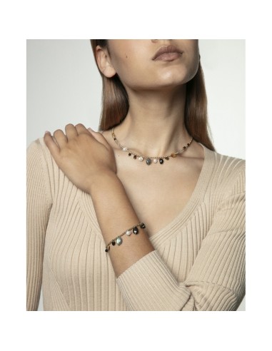 Viceroy 14200C01012 – Collar Chic dorado con piedras de colores 42 cm