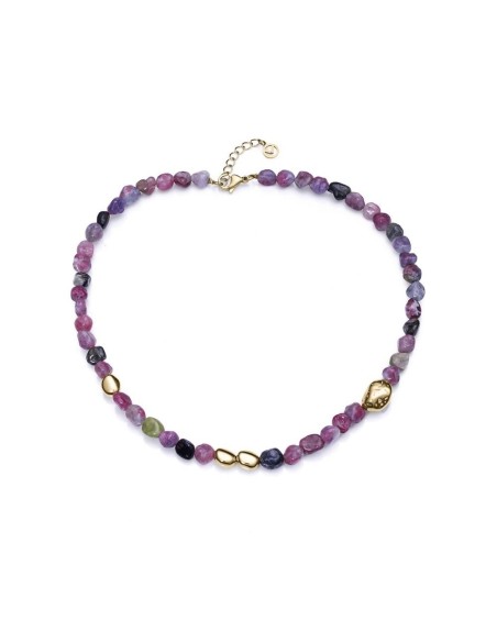 Collar Viceroy Fashion de acero e ip dorado con piedras para mujer